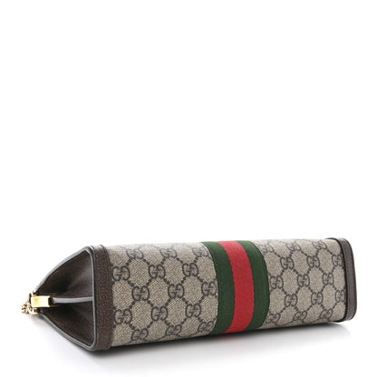 Gucci GG Supreme Monogram Web Small Ophidia Chain Shoulder Bag Brown 4 of 15
