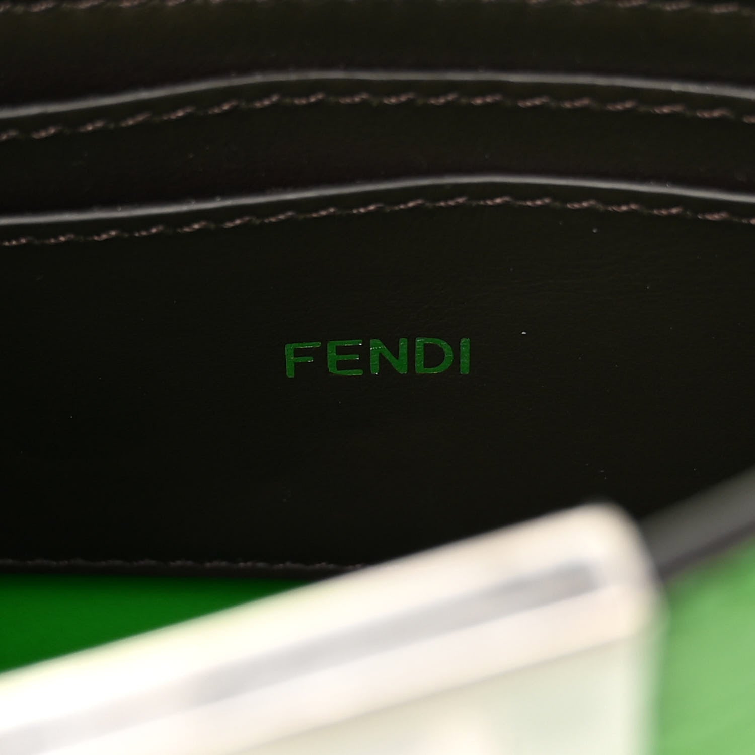 Fendi Cuoio Romano Vitello Cover Bi-Color Peekaboo I See U X Cross Satchel Tomatillo 7 of 10