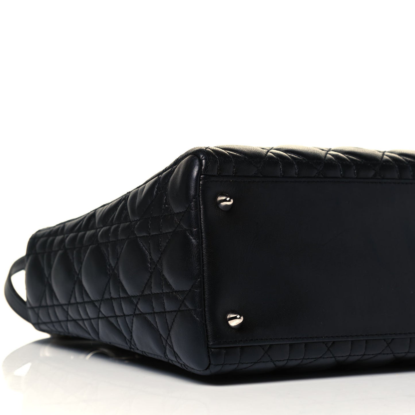 Lambskin Cannage Medium Lady Dior Black