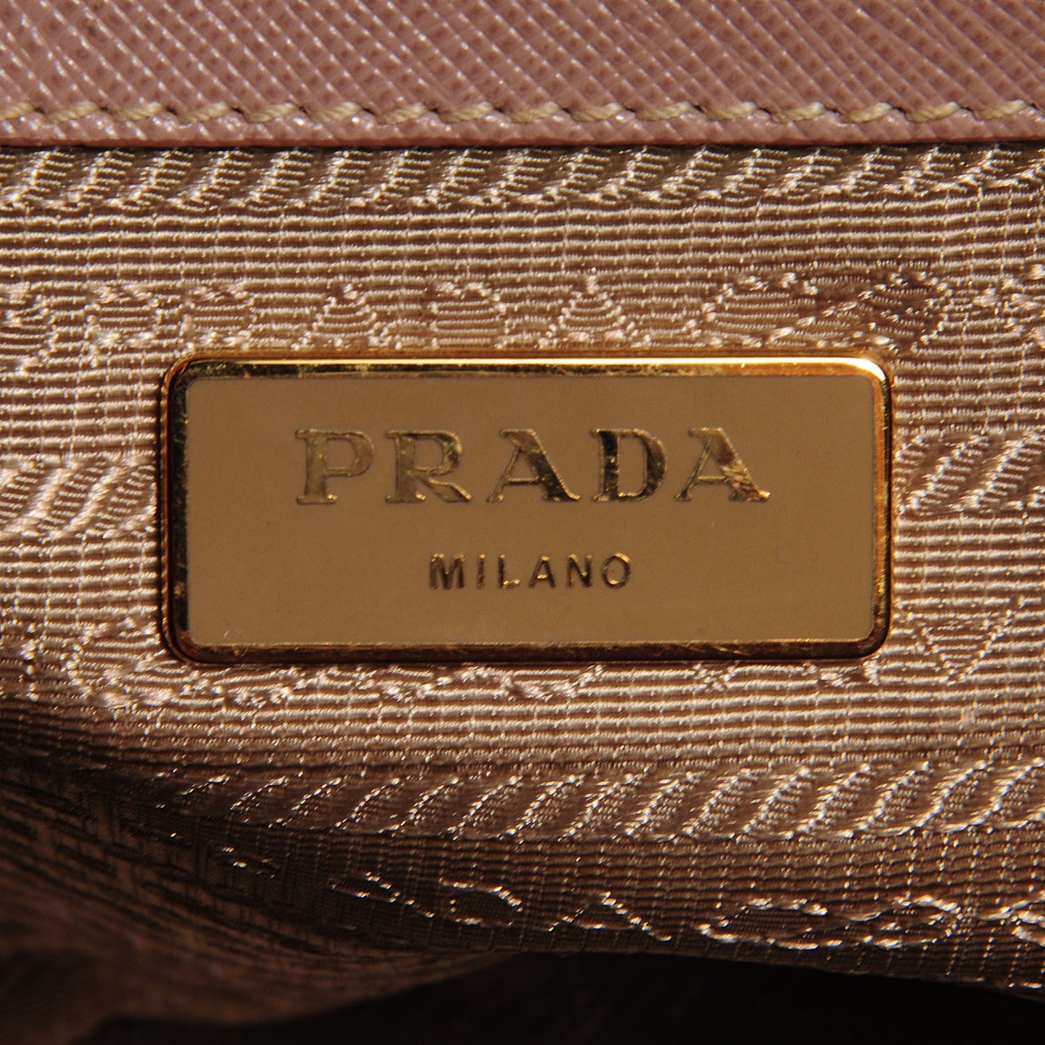 Prada Saffiano Lux Small Double Zip Tote Cammeo 7 of 11