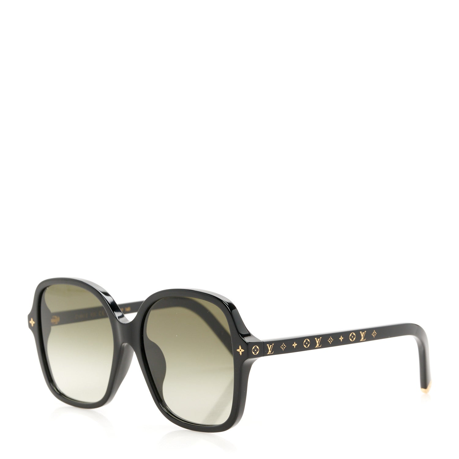 Louis Vuitton Acetate My Monogram Light Square Sunglasses Z1861E Black 1 of 8