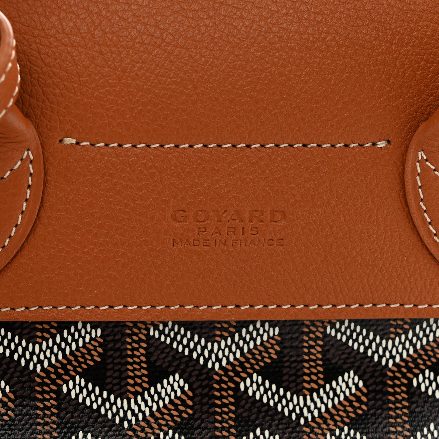 Goyardine Calfskin Mini Alpin Backpack Black Gold