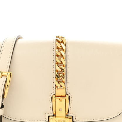 Gucci Azalea Calfskin Mini Sylvie 1969 Flap Messenger Bag Mystic White 8 of 10