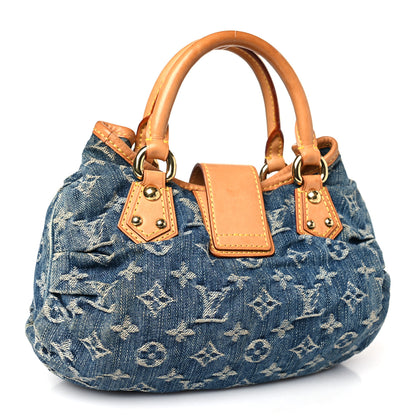 Louis Vuitton Monogram Denim Pleaty Blue 3 of 10