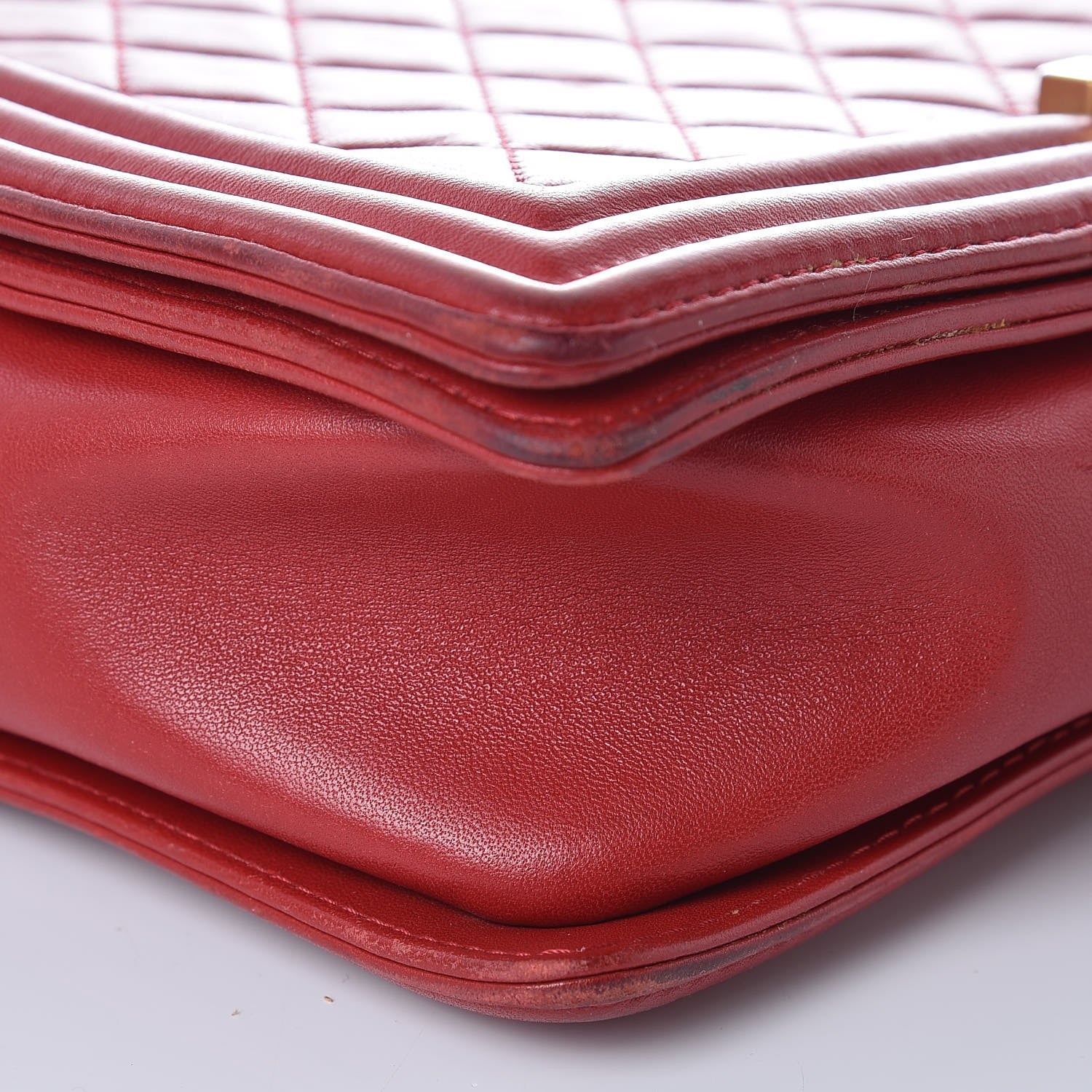 Chanel Lambskin Quilted New Medium Boy Flap Red 13 of 16