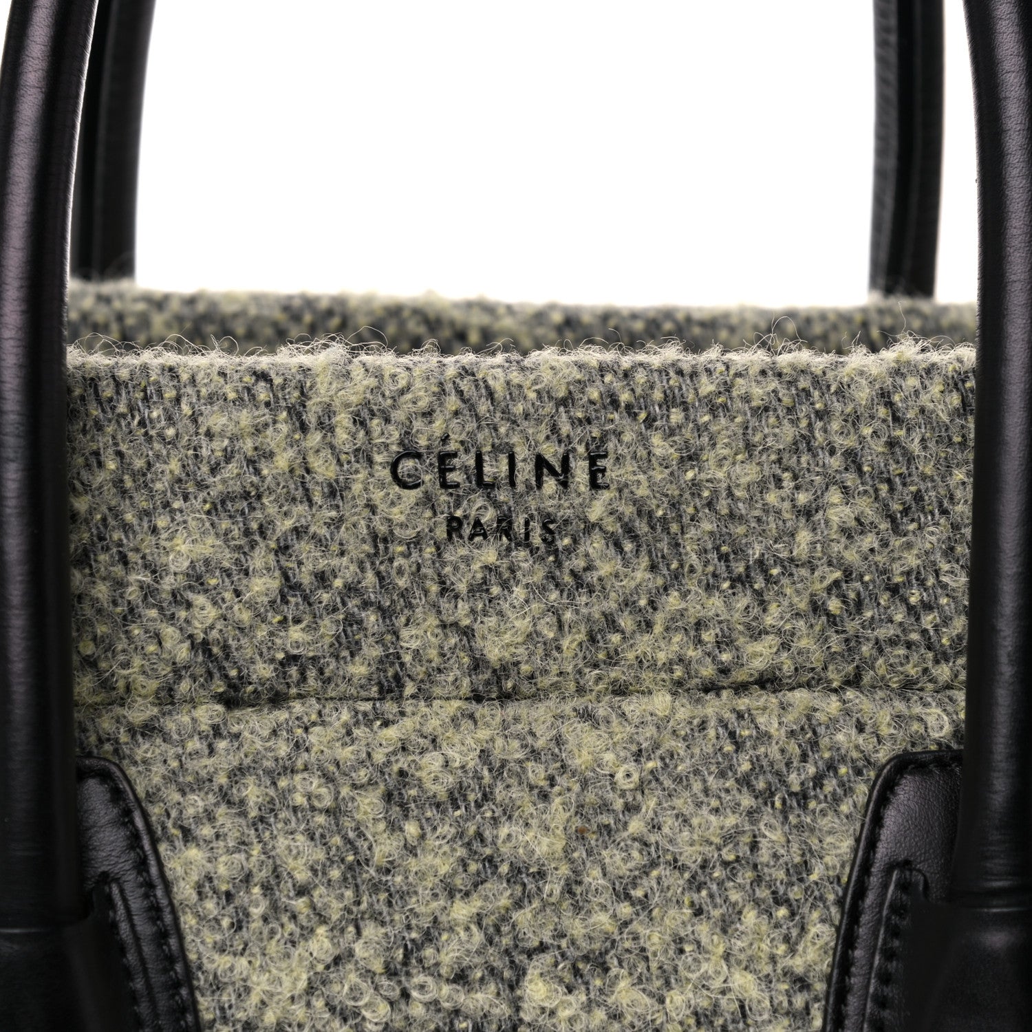 Celine Felt Medium Phantom Luggage Yellow Grey 11 of 13