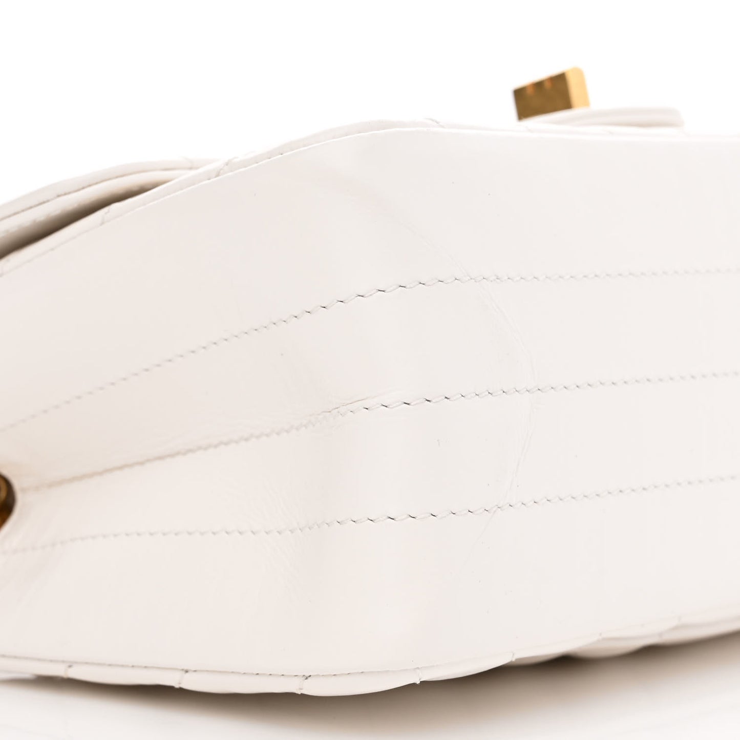 Aged Calfskin Chevron Quilted 2.55 Reissue Mini Flap White