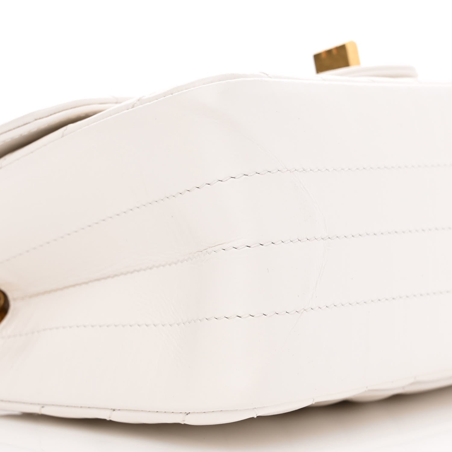 Chanel Aged Calfskin Chevron Quilted 2.55 Reissue Mini Flap White 9 of 12