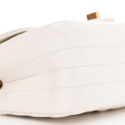 Chanel Aged Calfskin Chevron Quilted 2.55 Reissue Mini Flap White 9 of 12
