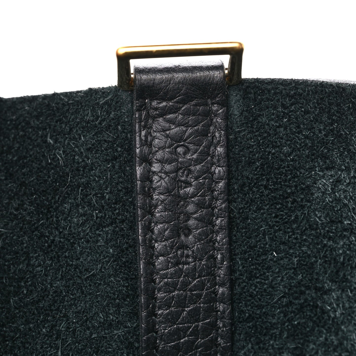 Taurillon Clemence Matte Alligator Picotin Lock Touch 18 PM Black