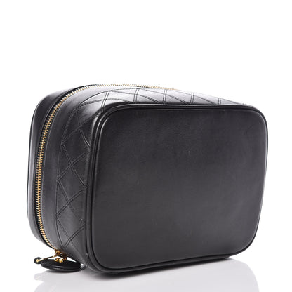 Chanel Lambskin Vanity Cosmetic Bag Black 4 of 11