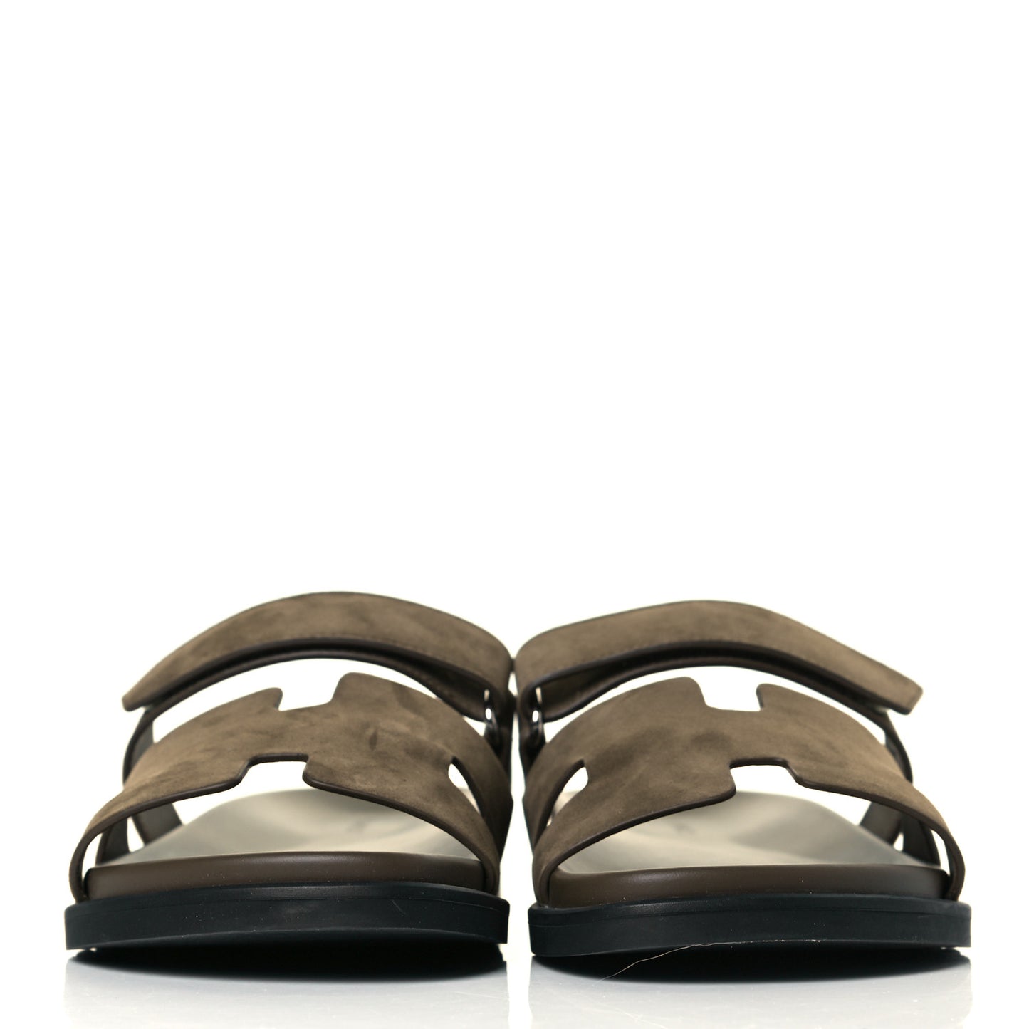 Suede Goatskin Mens Chypre Sandals 43 Vert Army