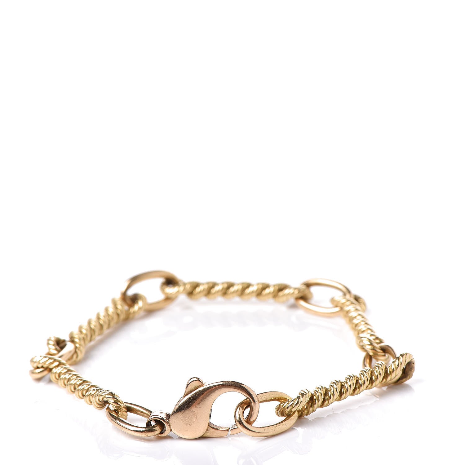 Tiffany 18K Yellow Gold Twist Rope Bracelet 3 of 7