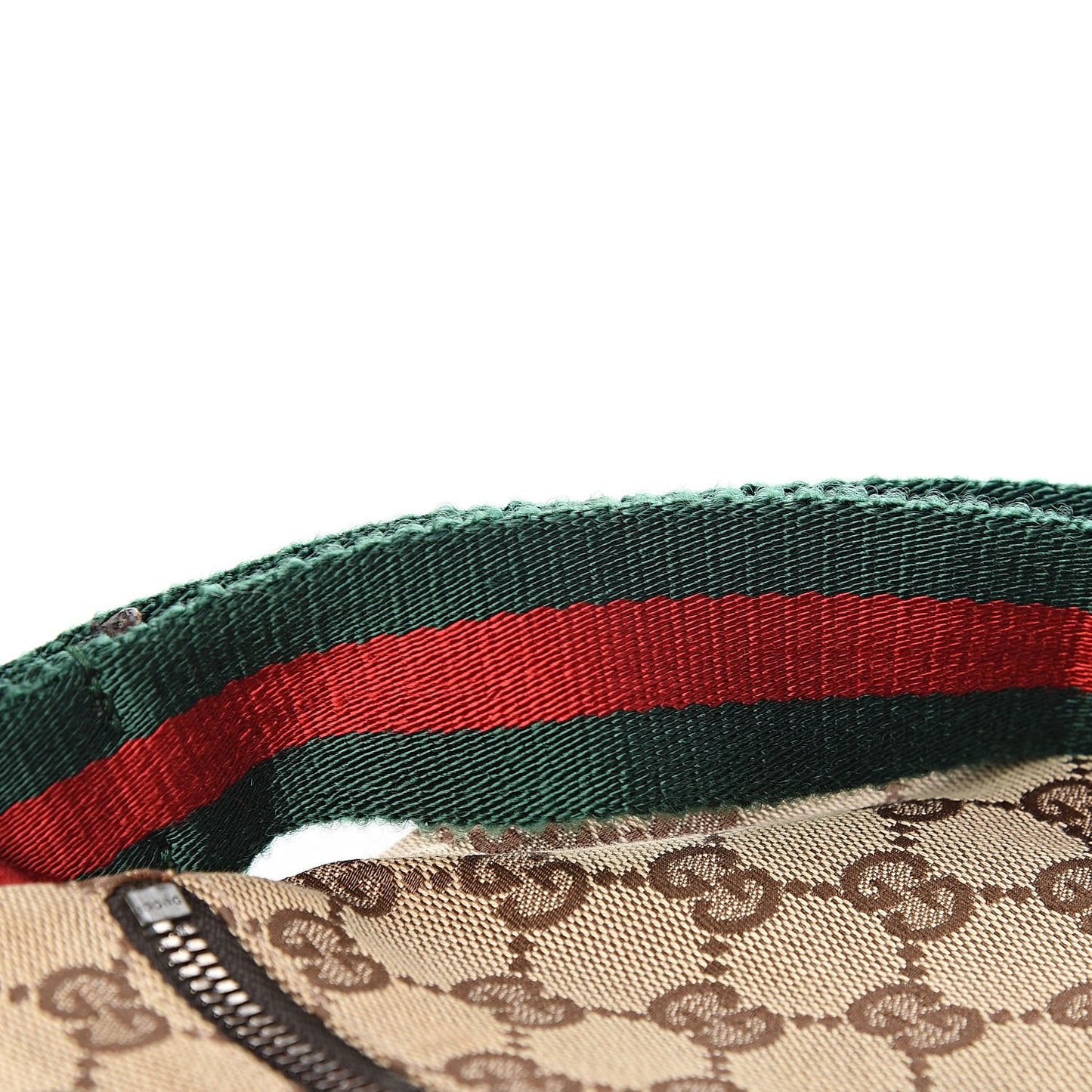 Monogram Web Belt Bag Dark Brown