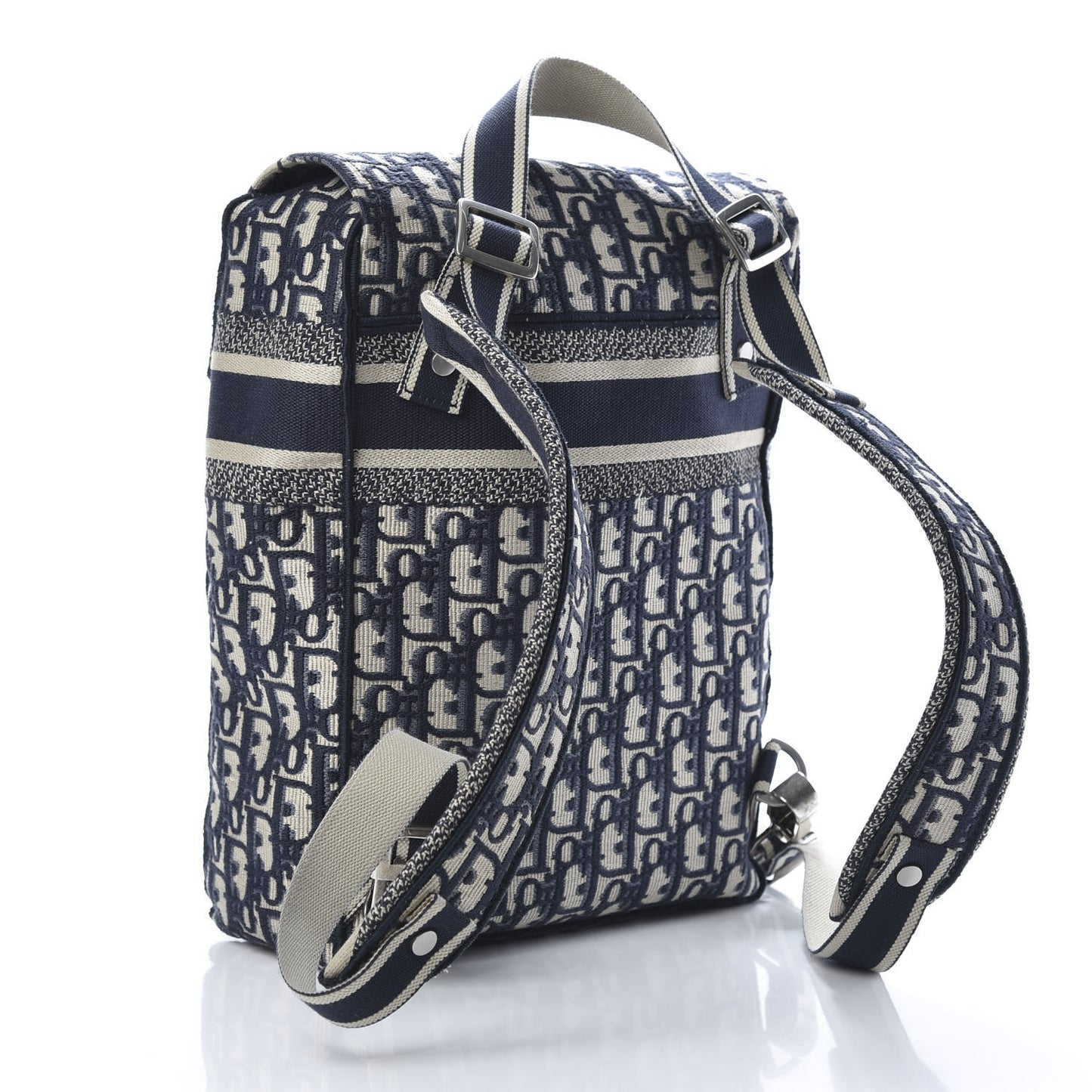 Oblique Backpack Blue White
