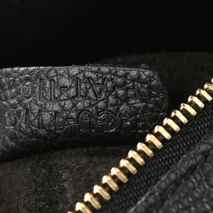 Celine Soft Grained Calfskin Medium Belt Cabas Phantom Black 7 of 11