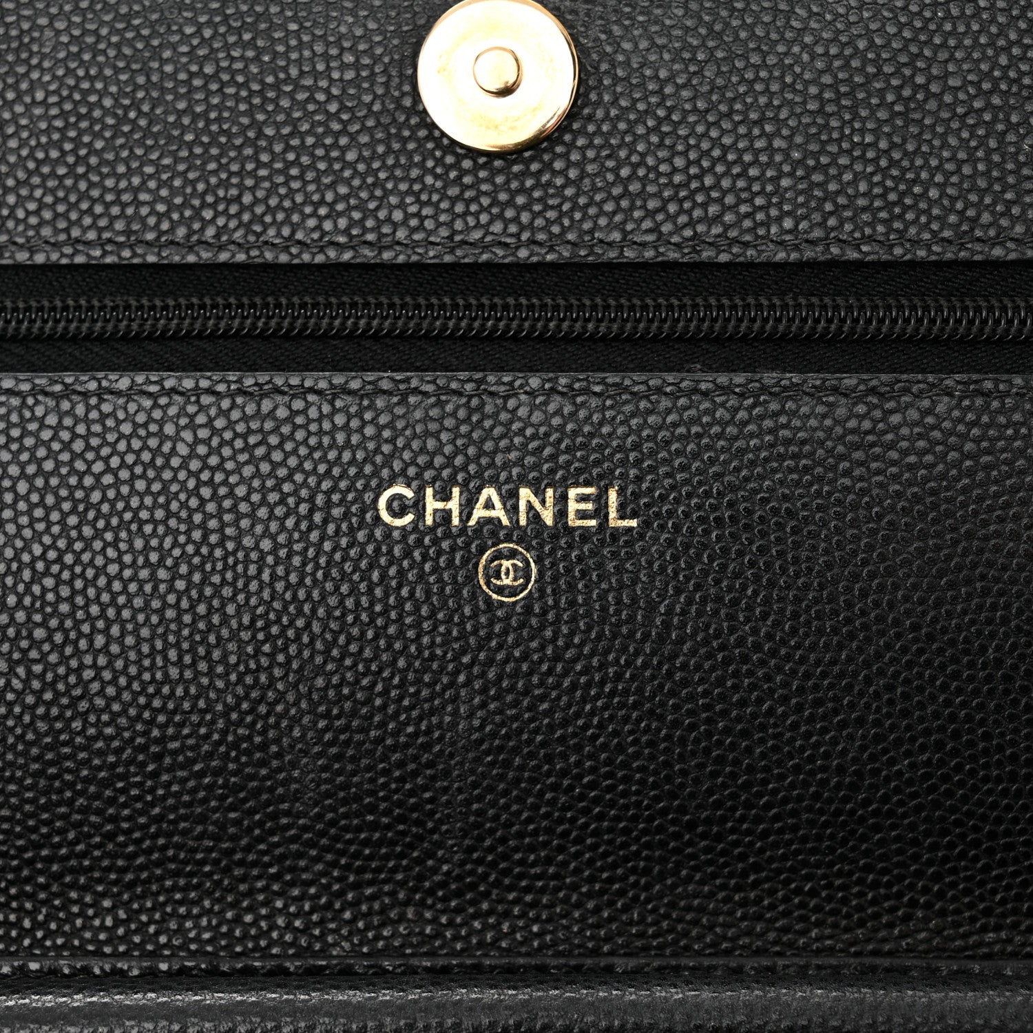 Chanel Caviar Quilted Wallet on Chain WOC Black 6 of 15