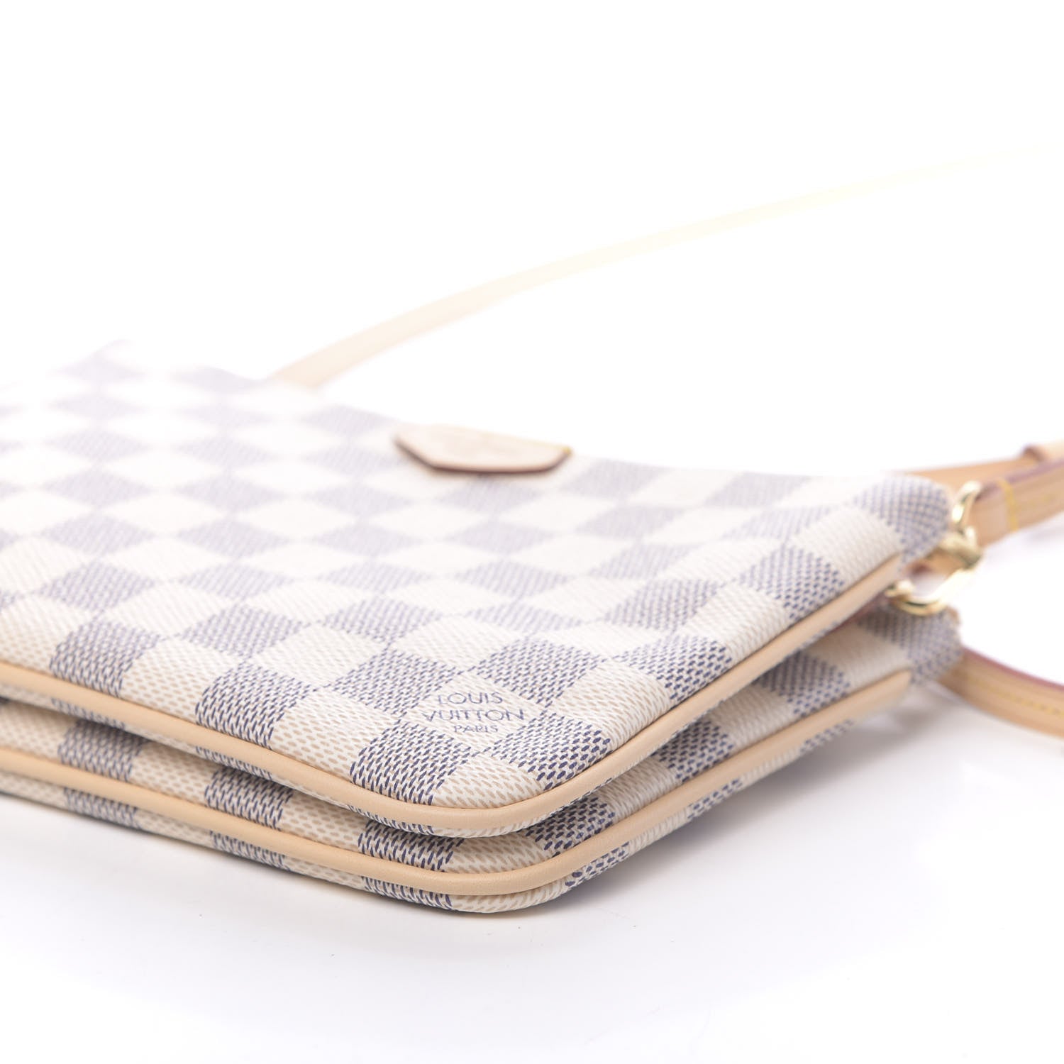 Louis Vuitton Damier Azur Double Zip Pochette 10 of 11