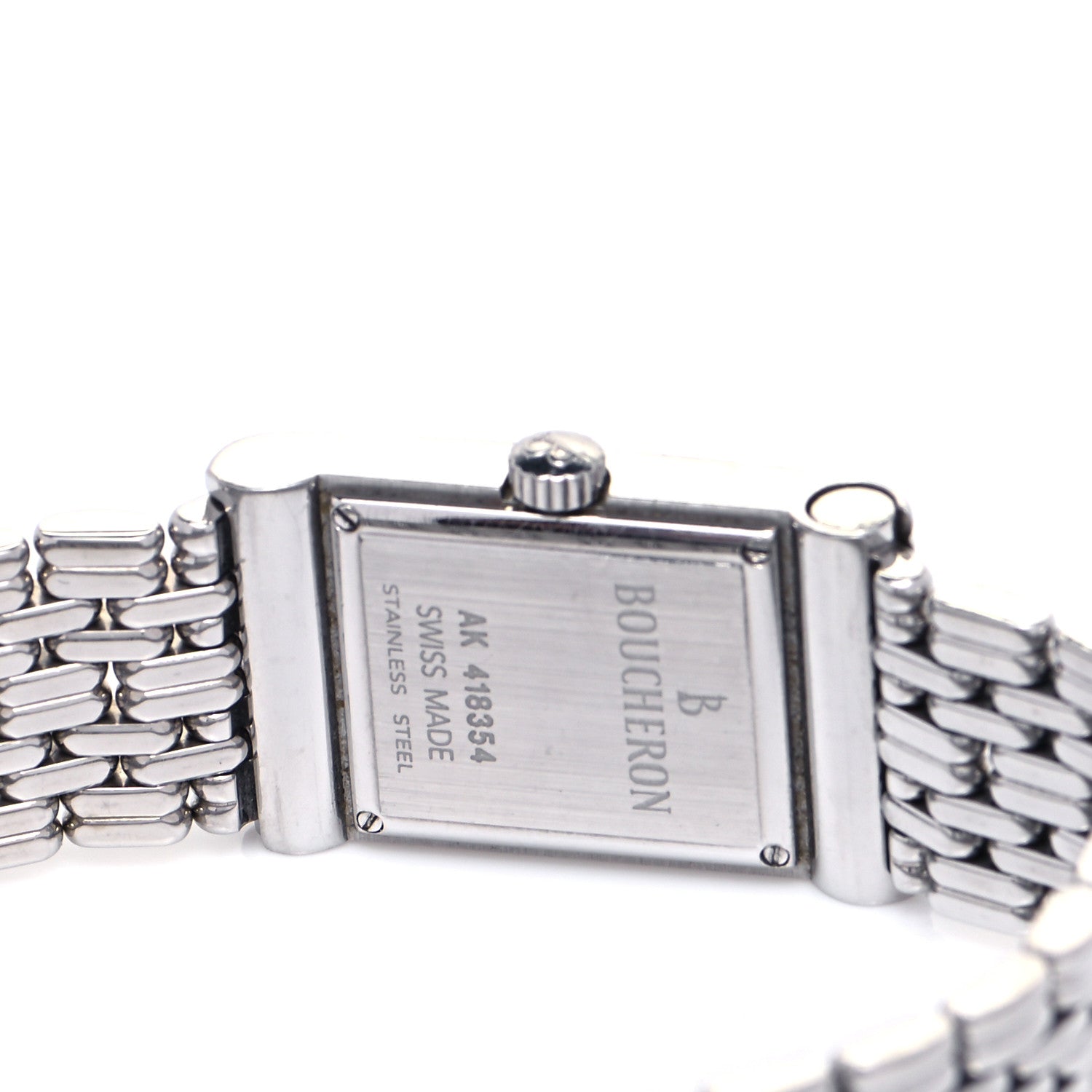 Boucheron Stainless Steel Diamond 18mm Reflet Quartz Watch 4 of 6