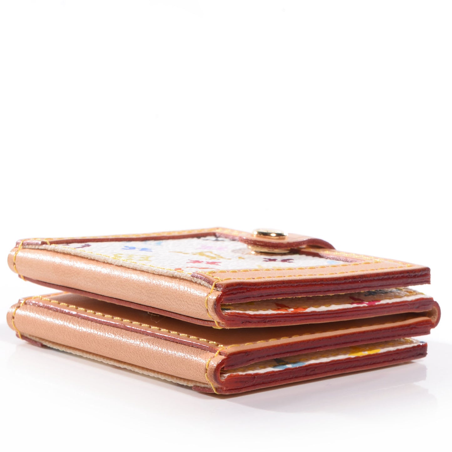 Monogram Multicolor 4 Photo Frame Wallet White