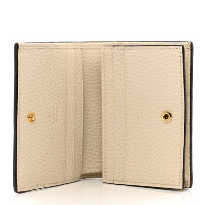 Gucci Dollar Calfskin GG Supreme Monogram GG Marmont Card Case Mystic White Beige Ebony 5 of 8