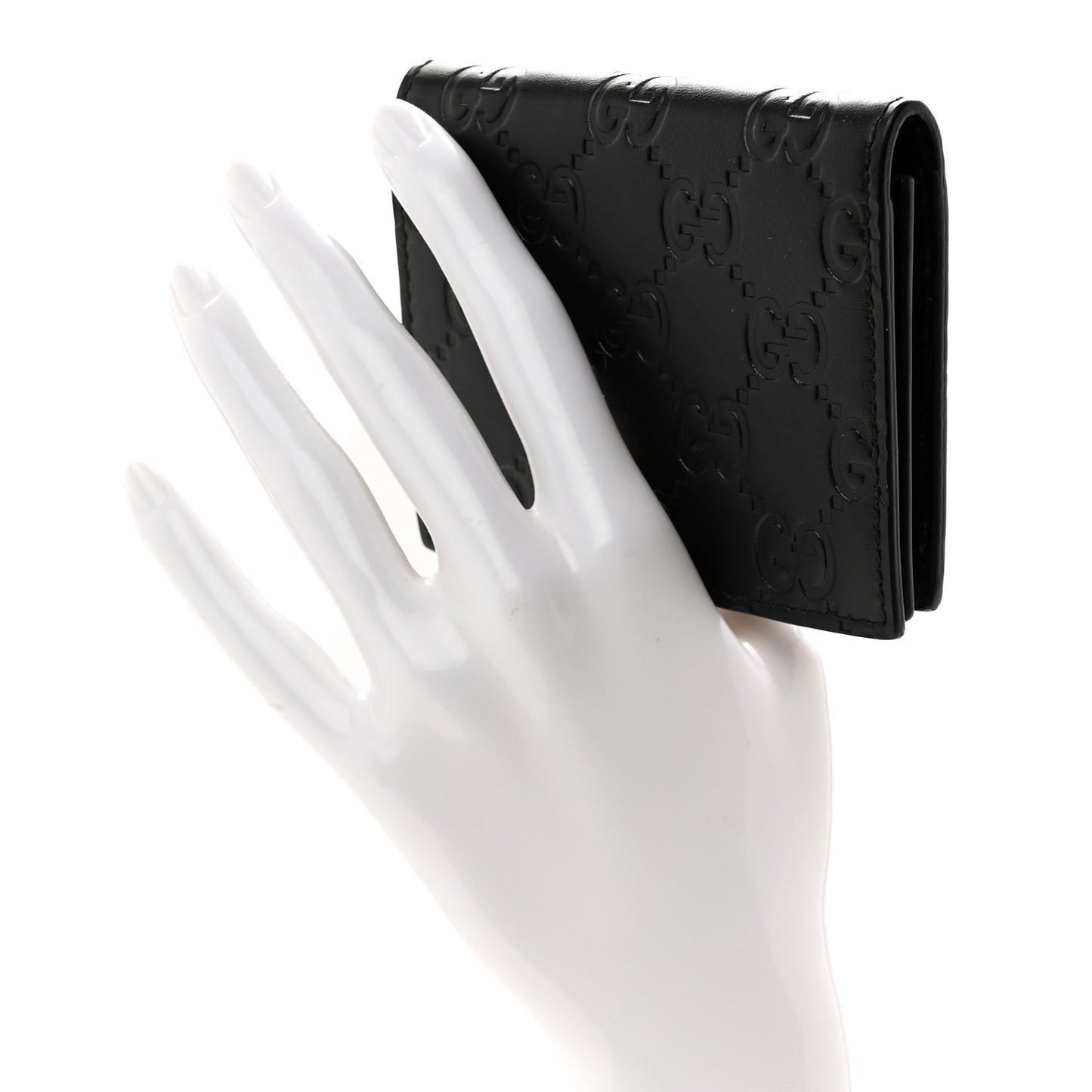 Guccissima Card Case Wallet Black