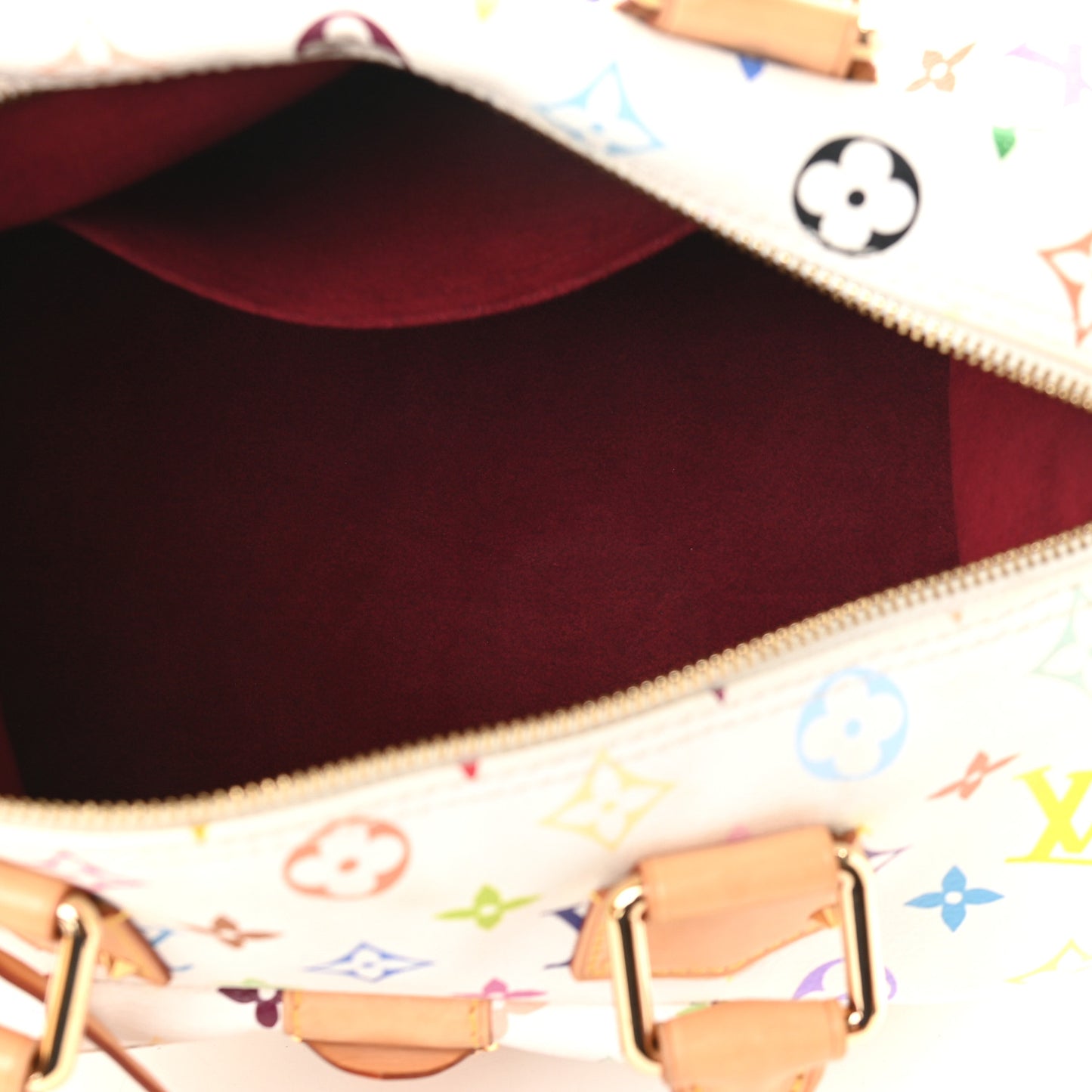 Monogram Multicolor Speedy 30 White
