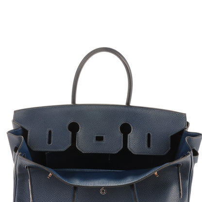 Hermes Taurillon Clemence Birkin 35 Bleu De Prusse 25 of 26