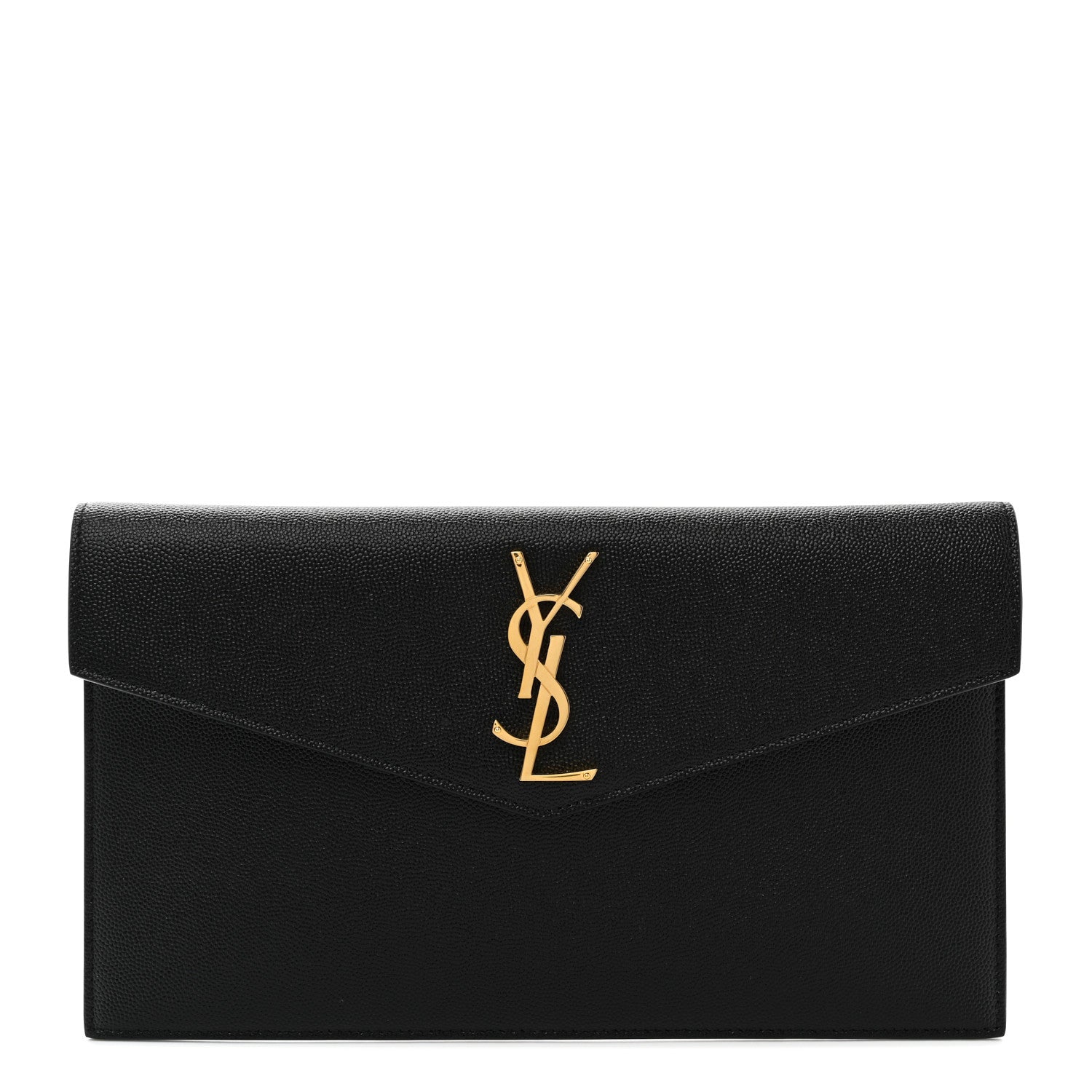 Saint Laurent Grain De Poudre Uptown Pouch Black 1 of 7