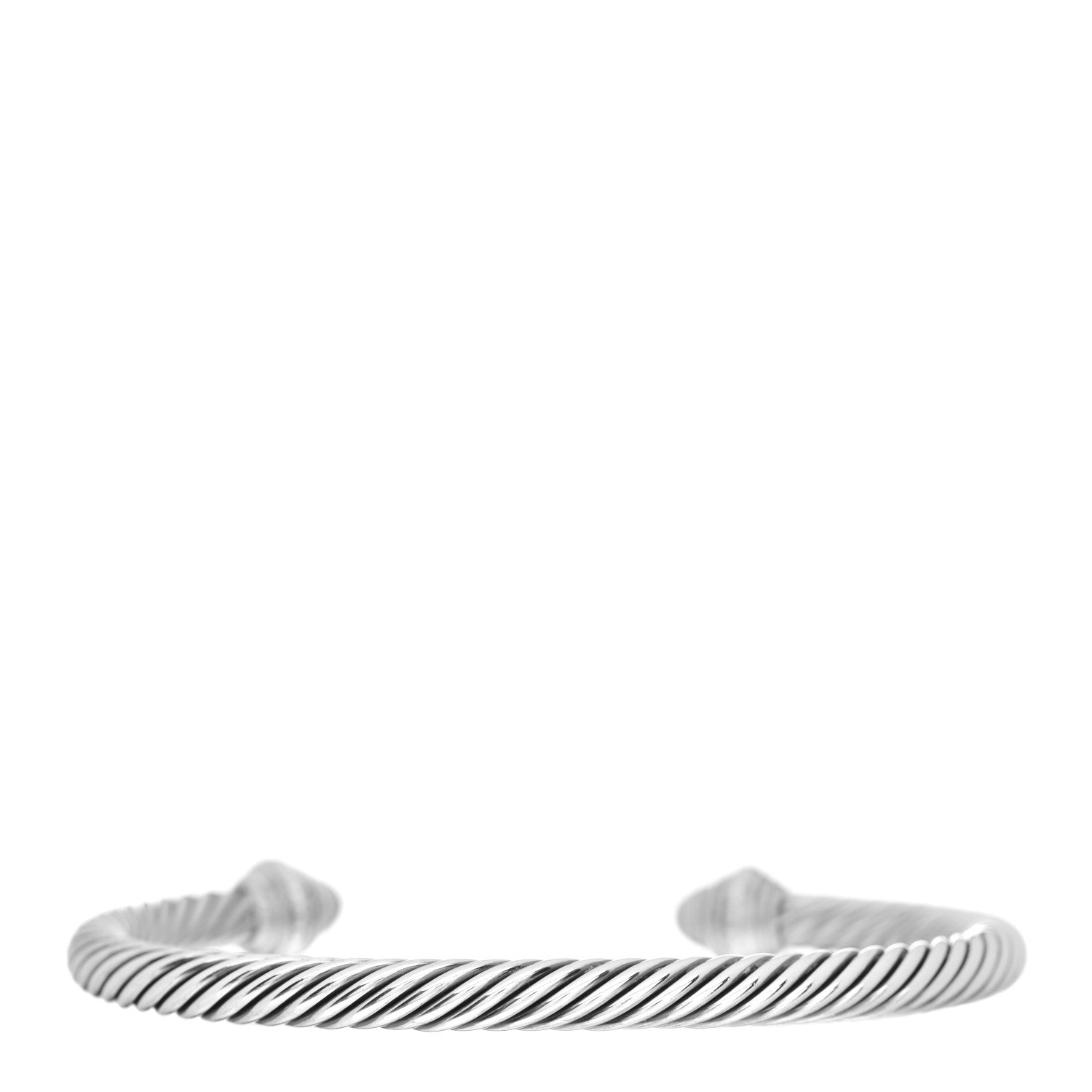 David Yurman Sterling Silver 14K Yellow Gold Diamond 5mm Cable Classics Bracelet 3 of 4