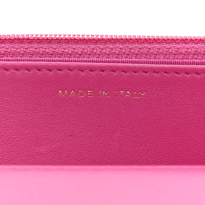 Chanel Wool Tweed Lambskin Quilted Chanel 19 Wallet On Chain WOC and Coin Purse Fuchsia 8 of 13