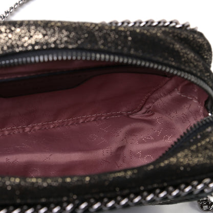 Stella McCartney Metallic Shaggy Deer All Over Studs Falabella Crossbody Camera Bag Black 4 of 7