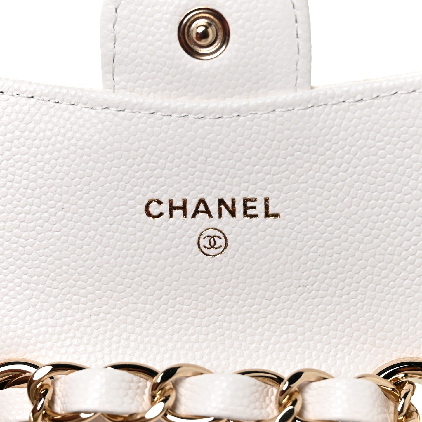 Caviar Quilted Belt Bag White