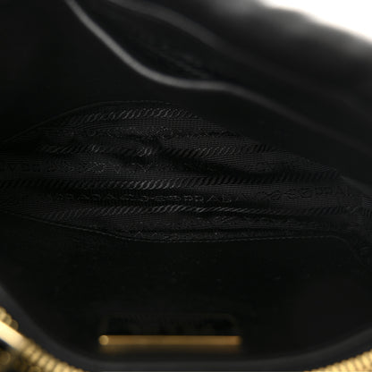 Prada Nappa Metal Quilted Small Patchwork System Flap Bag Black 5 of 11