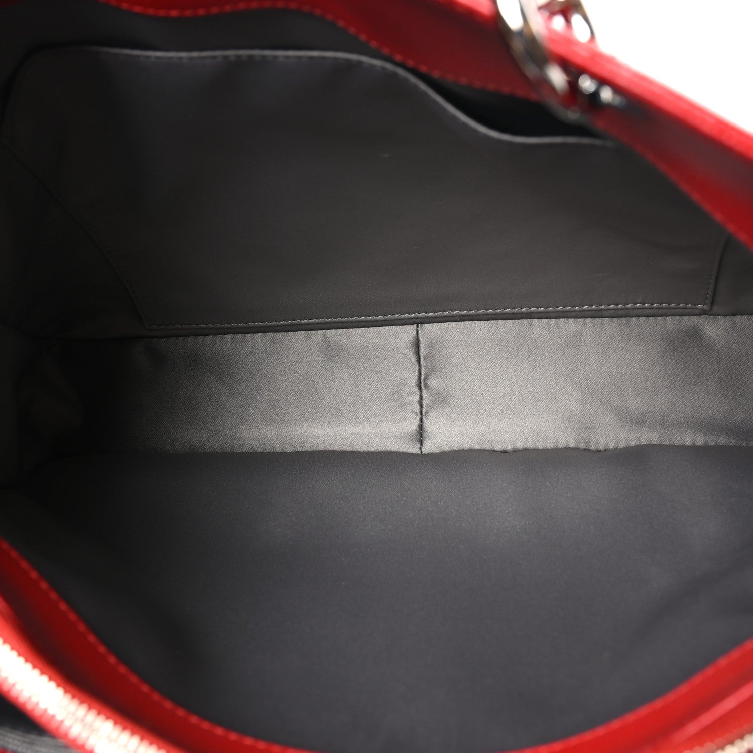 Chanel Caviar Quilted Grand Shopping Tote GST Red 5 of 11