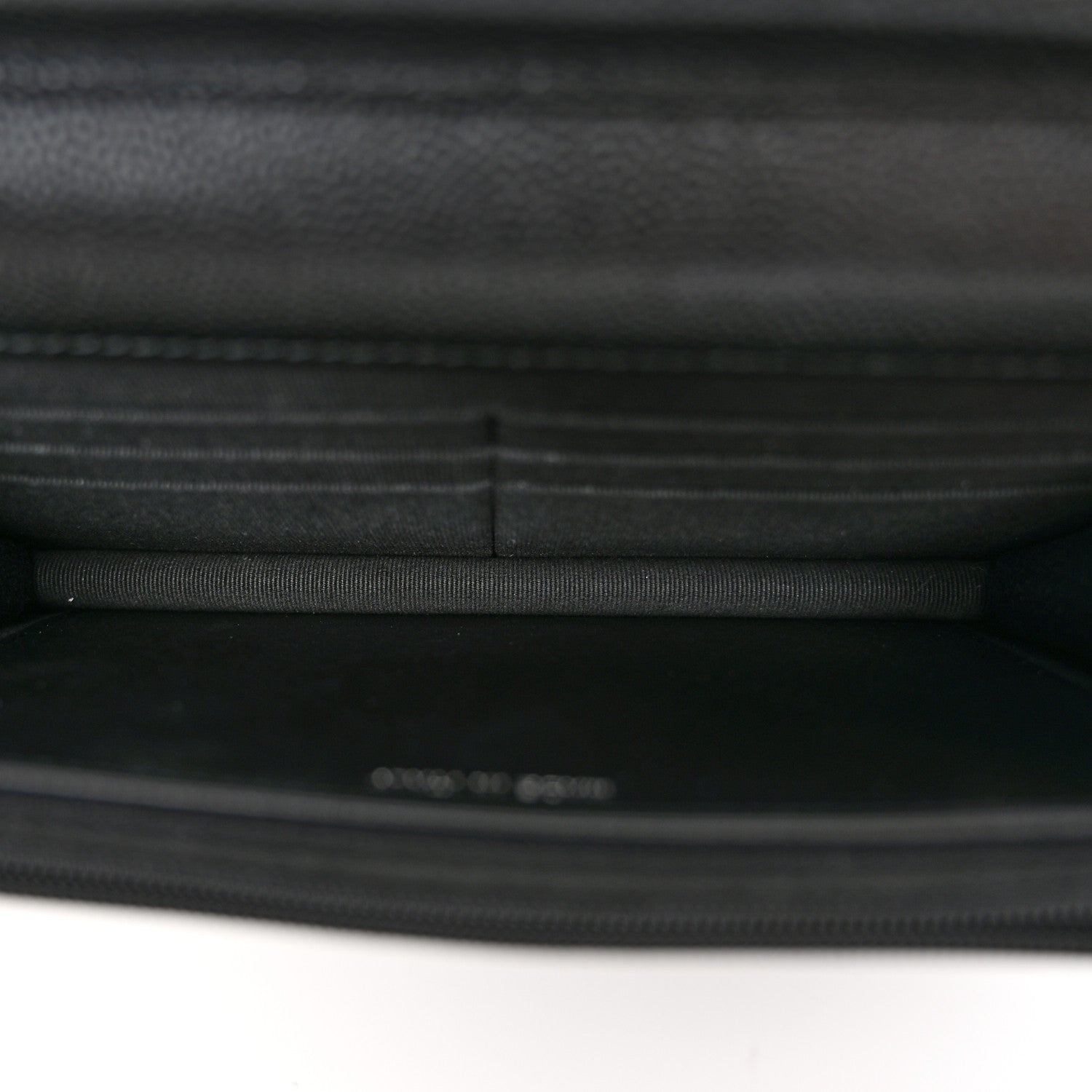 Chanel Caviar Quilted Chanel 19 Wallet On Chain WOC Black White 5 of 12