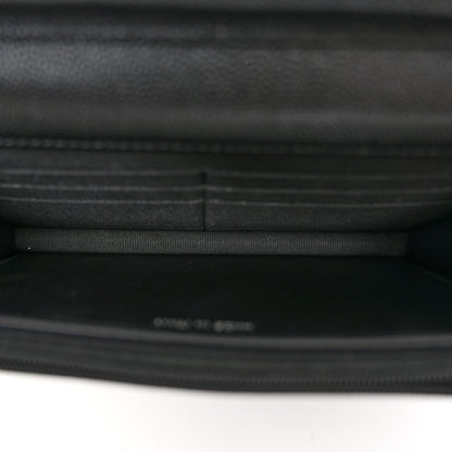 Chanel Caviar Quilted Chanel 19 Wallet On Chain WOC Black White 5 of 12