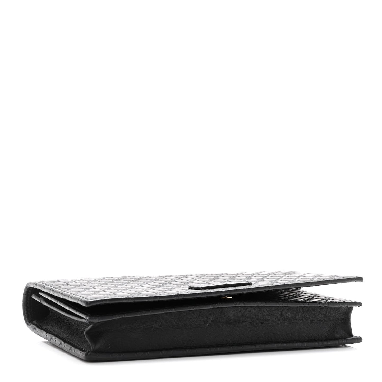 Microguccissima Crossbody Wallet Black