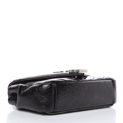 Saint Laurent Sheepskin Matelasse Chevron Monogram Classic Baby Chain Bag Black 4 of 8
