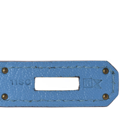 Hermes Chevre Mysore Horseshoe Birkin 30 Rose Shocking Celeste 8 of 34