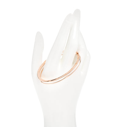Bulgari 18K Rose Gold White Ceramic B.Zero1 Bangle Bracelet M 2 of 4
