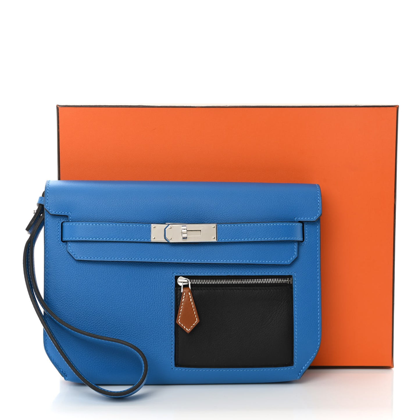 Evercolor Evergran Barenia Colormatic Kelly Depeches 25 Pouch Blue Hydra Black Fauve