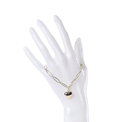 Tiffany 18K Yellow Gold Elsa Peretti Full Heart Charm Bracelet 2 of 5