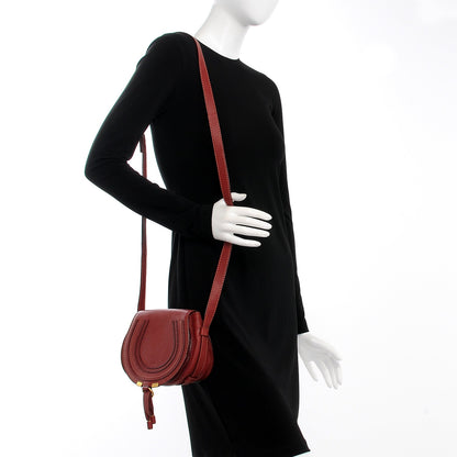 Chloe Calfskin Mini Marcie Round Crossbody Bag Berry Cupcake 2 of 8