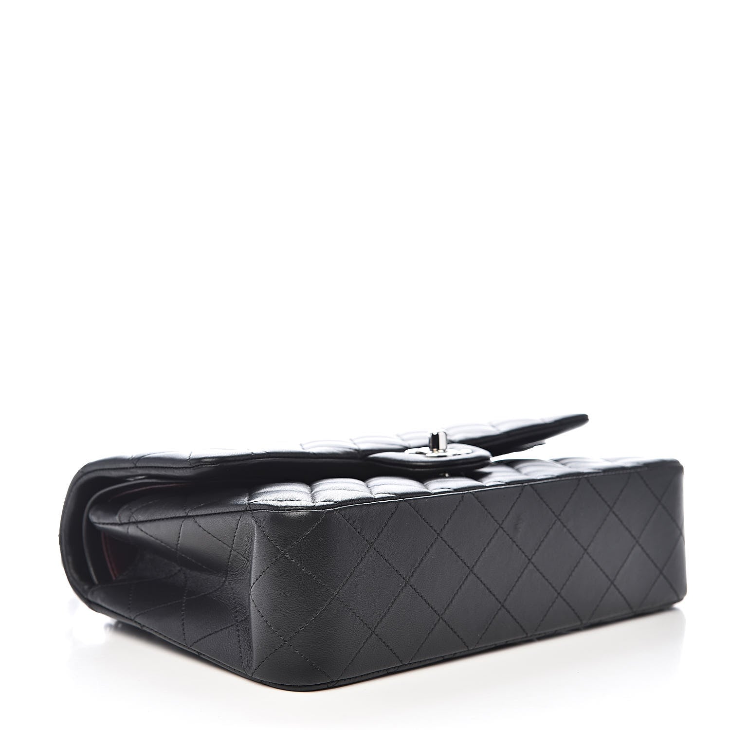 Chanel Lambskin Quilted Medium Double Flap Black 5 of 15