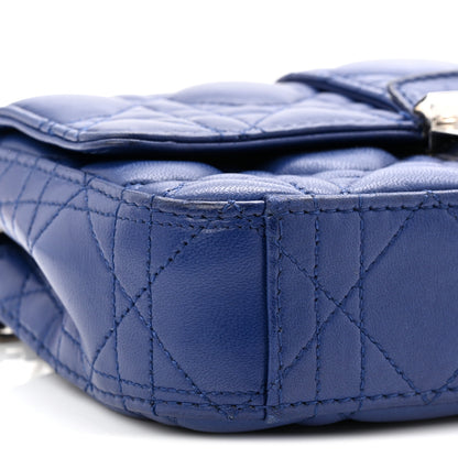 Christian Dior Lambskin Cannage Miss Dior Small Promenade Pouch Blue 9 of 10