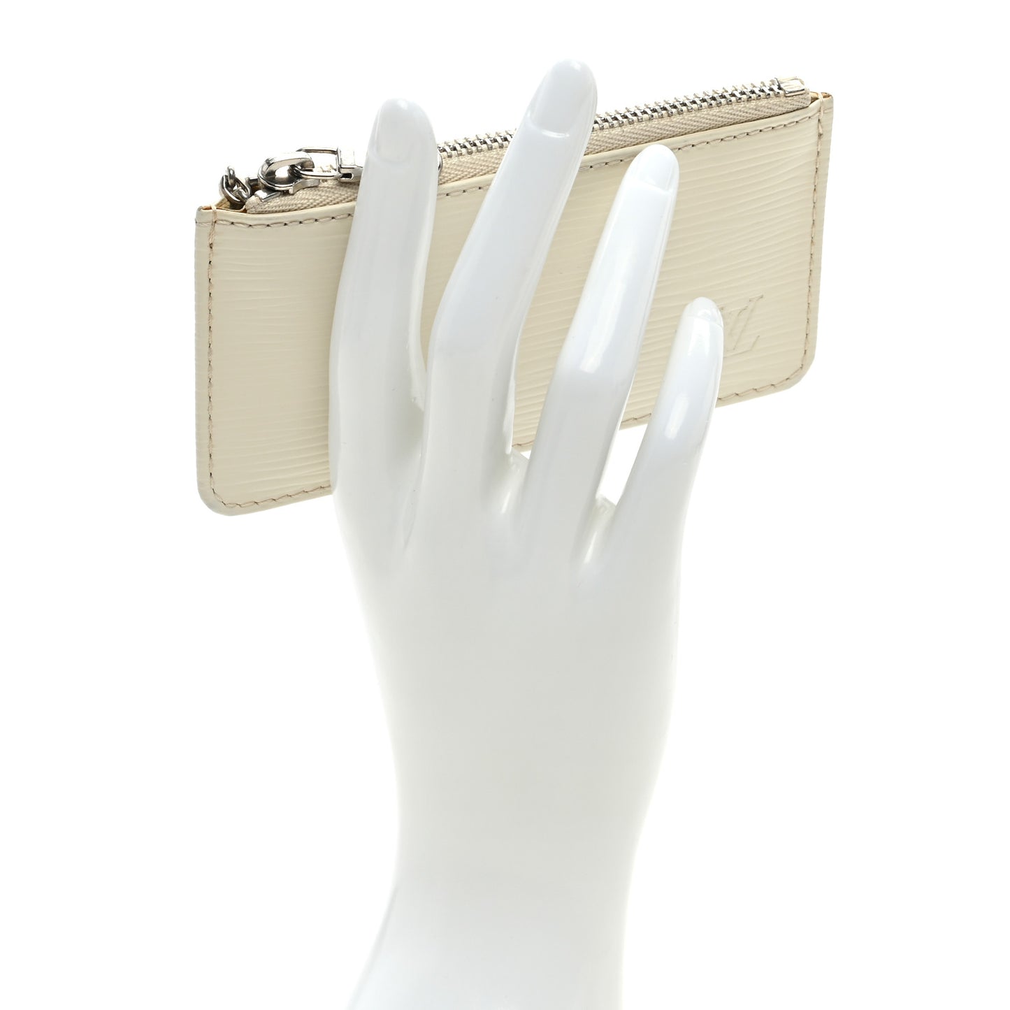 Epi Key Pouch Ivory