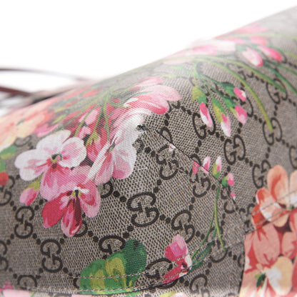 Gucci GG Supreme Monogram Blooms Medium Reversible Tote Beige Multicolor Dry Rose 10 of 15