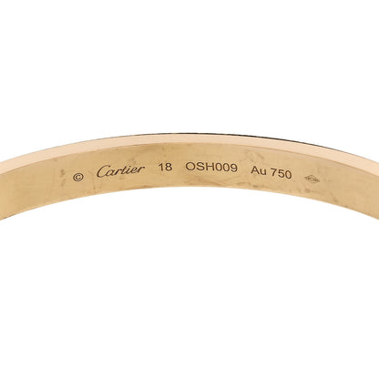 Cartier 18K Yellow Gold LOVE Bracelet 18 6 of 9