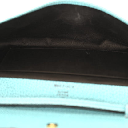 Gucci Monogram Bamboo Bar Clutch Turquoise 5 of 11
